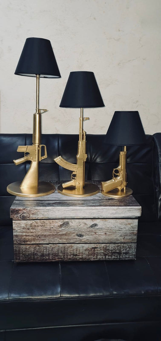 Lampada design gold - Gun Style