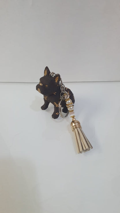 Portachiavi Bulldog Design – Handmade Style