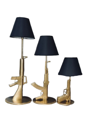 Lampada design gold - Gun Style